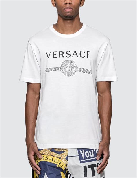 versace white t-shirt|Versace men t shirt white.